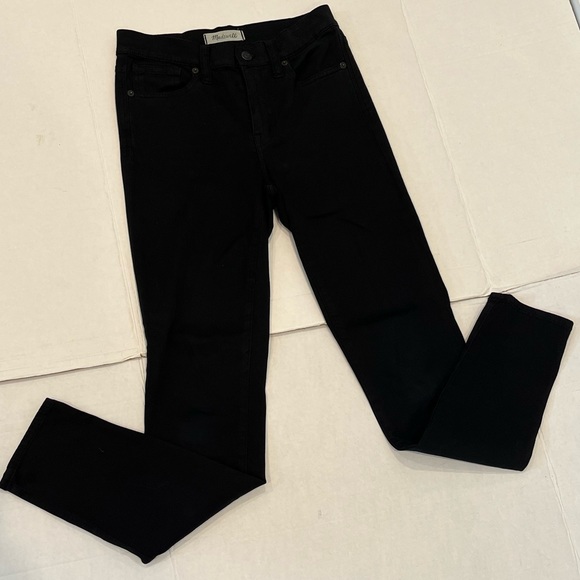 Madewell 9” High Riser Skinny Skinny Women’s Jeans Black Size 24 - Picture 2 of 16